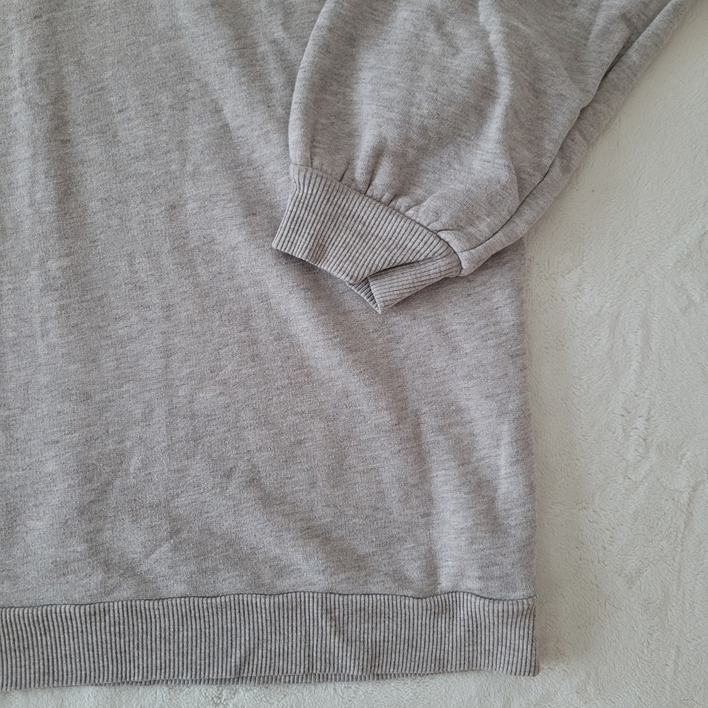 Babaton Aritzia Angelica Oatmeal Sweatshirt Dress Size S Cotton Sweater - Picture 4 of 9